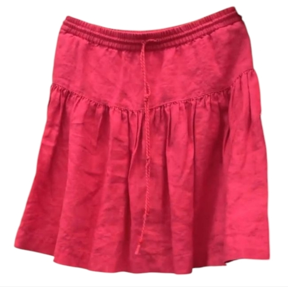 🚫 GAP Cotton Skirt RASBERRY Drawstring Size Med - Large - Picture 1 of 3